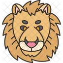 Lion Head Predator Icon