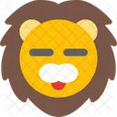 Lion Closed Eyes Icon