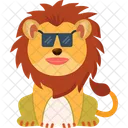 Lion Cool Cool Lunettes De Soleil Icône
