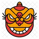 Lion Dance Chinese New Year Mid Autumn Icon