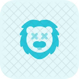 Lion Death Emoji Icon