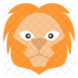 Lion Face Emoji Icon