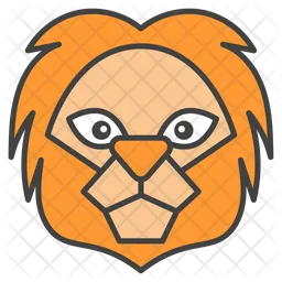 Lion Face Emoji Icon