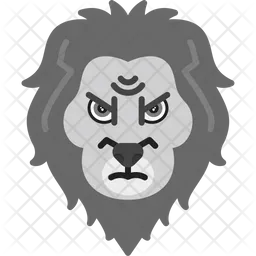 Lion Face  Icon