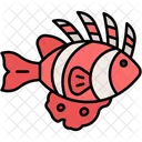 Lion Fish Venomous Striped Icon