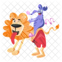 Lion Friendship  Icon
