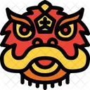 사자 머리 중국 사자 중국 제국 사자 아이콘
