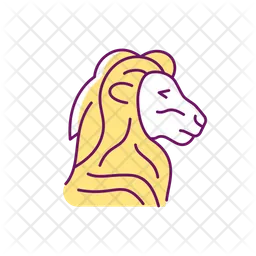 Lion head symbol  Icon