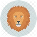 Lion Leo Face Icon