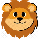 Lion Face Cute Icon