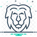 Lion Face Animal Icon