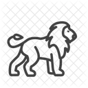 Lion Felin Wild Animal Icon