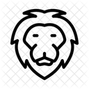 Lion Face Animal Icon