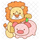 Lion Africa Big Cat Icon
