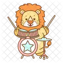 Lion Afrique Gros Chat Icône