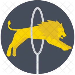 Lion Jumping  Icon