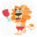 Lion Meat Lion Meal Lion Stake Icon