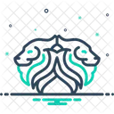 Lions Face Animal Icon