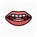 L Letter Mouth Icon