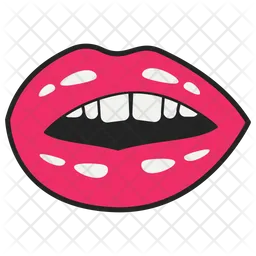 Lip Patch Design  Icon