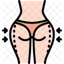 Liposuction Hip Woman Icon