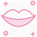 Lippen Duoton Linien Symbol Icon