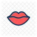 Lippen Rot Lippenstift Symbol