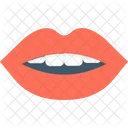 Lippen Weiblich Lachelnd Symbol