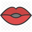 Lippen Lippenstift Glamour Symbol