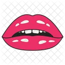 Weibliche Lippen Lippenaufkleber Mund Symbol