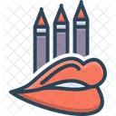 Lippenkonturenstift  Symbol