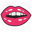 Weibliche Lippen Lippenaufkleber Mund Symbol