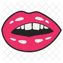 Weibliche Lippen Lippenaufkleber Mund Symbol