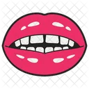 Weibliche Lippen Lippenaufkleber Mund Symbol