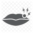 Lippenschmerzen  Symbol