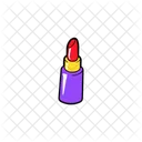 Lippenstift Lippenstiftaufkleber Aufkleber Symbol