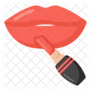 Lippenstift auftragen  Symbol