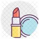 Lippenstift Spiegel Mode Symbol