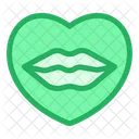 Heart Kiss Lip Icon
