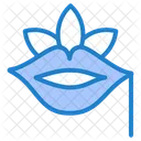 Lips And Flower  Icon