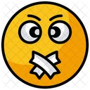 Lips Sealed Emoji Mouth Closed Emoji Silent Emoji Icon