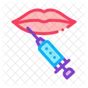 Lip Cosmetology Injection Icon