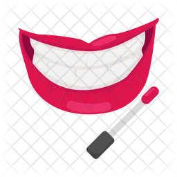 Lips with lipstick  Icon