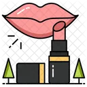 Lip Red Lipstick Icon