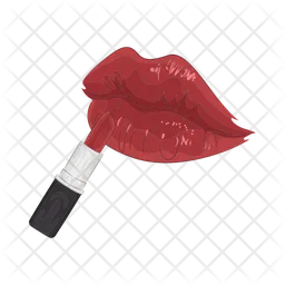 Lipstick with lips  Icon