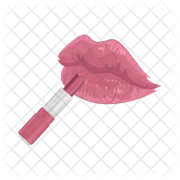 Lipstick with lips  Icon