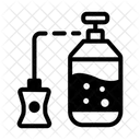 Liquid Nitrogen Coolant Freezing Icon