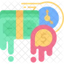 Liquidity Drop Dollar Icon