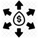 Liquidity Money Drop Icon