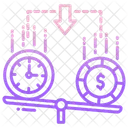 Liquidity Money Balance Scale Icon